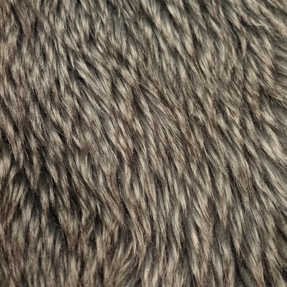 Old Navy | Brown Grey Tan Faux Fur Vest | M (8) Boho Layer Accessory